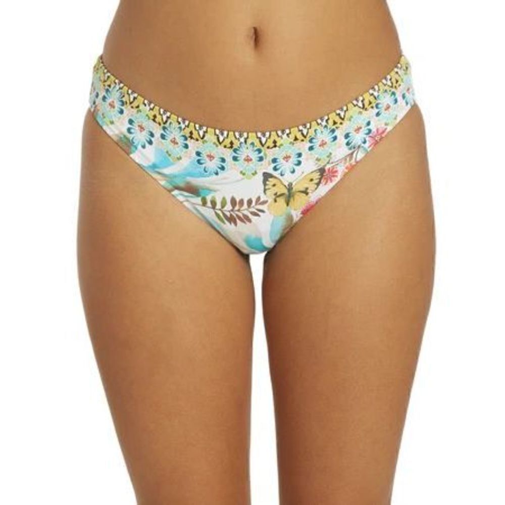 New. Johnny Was white Floral bikini bottom. Small. Retails $98
